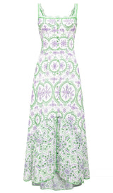 FLORAL EYELET EMBROIDERED MAXI DRESS IN ROSE PETALS DRESS STYLE OF CB