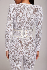 White Dark Nude Jumpsuit Jumpsuits styleofcb