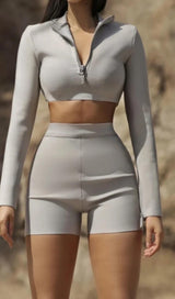 SPORT TWO-PIECE SET IN GREY CLOTH styleofcb