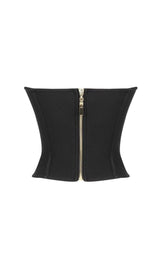 STRAPLESS CORSET CROPPED TOP IN BLACK Dresses styleofcb