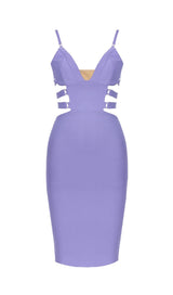 BANDAGE STRAPPY WAIST-TIGHTENING MIDI DRESS styleofcb
