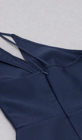 SPLIT MIDI DRESS IN BLUE Dresses styleofcb