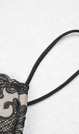 TWO-PIECE LACE BANDAGE MINI DRESS IN BLACK Dresses styleofcb