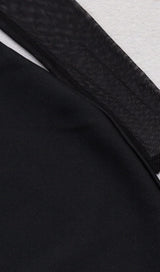 TULLE HIP WRAP DRESS IN BLACK styleofcb