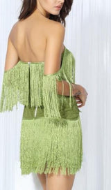 TASSEL MINI DRESS IN PINK Dresses styleofcb