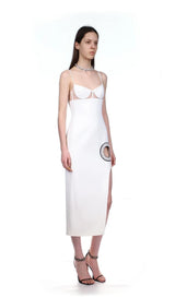 BANDAGE MAXI DRESS IN WHITE Dresses styleofcb