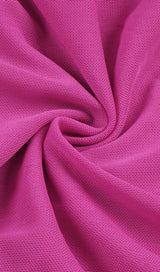 PLUNGING NECKLINE RUFFLE DRESS IN PINK styleofcb