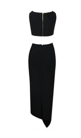 CUTOUT TWO PIECES SUIT IN BLACK styleofcb
