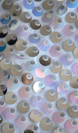 SEQUIN-EMBELLISHED SLEEVELESS MIDI DRESS IN BLUE DRESS STYLE OF CB