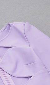 LONG SLEEVES CUT OUT MIDI DRESS IN PURPLE Dresses styleofcb