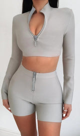 SPORT TWO-PIECE SET IN GREY CLOTH styleofcb