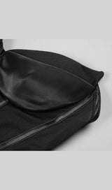 STRAPLESS FISHBONE TOPS IN BLACK Clothing styleofcb