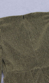 DEEP V DRESS MINI DRESS IN GOLD styleofcb