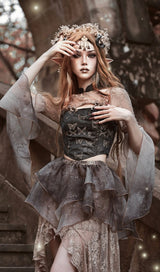 BUTTERFLY LACE LONG SLEEVE TOP sis label