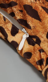 V NECK LEOPARD MINI DRESS Dresses styleofcb