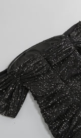 SEQUINS MINI DRESS IN BLACK Dresses styleofcb