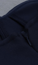 STRAPLESS MIDI DRESS IN BLUE Dresses styleofcb