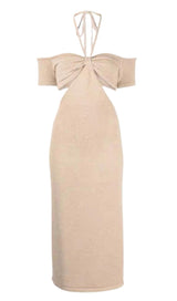HALTER CUT OUT MIDI DRESS Dresses styleofcb