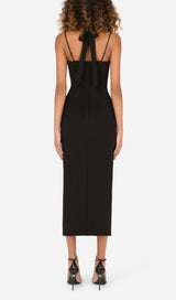 HALTER CUT OUT MIDI DRESS IN BLACK Dresses styleofcb