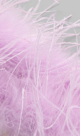 FEATHER SEQUIN MIDI DRESS IN PURPLE Dresses styleofcb