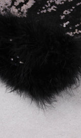 SEQUIN FEATHER MINI SKIRT Dresses styleofcb