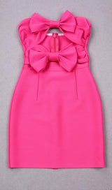 CUT OUT STRAP MINI DRESS IN PINK styleofcb