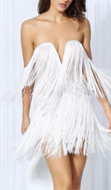 TASSEL MINI DRESS IN PINK Dresses styleofcb