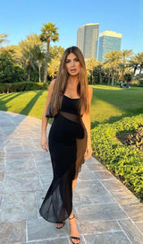 STRAP BODYCON MIDI DRESS IN BLACK Dresses styleofcb