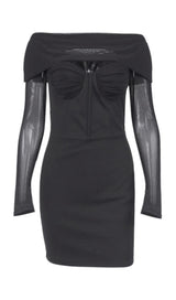 CUT OUT BODYCON MINI DRESS IN BLACK Dresses styleofcb