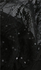 LACE STITCHING HATERNECK TUBE TOP IN BLACK TOPS & SKIRTS styleofcb