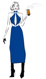 TIGHT MIDI DRESS IN BLUE Dresses styleofcb