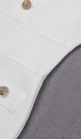 CUTOUT LONG SLEEVE MINI DRESS IN WHITE styleofcb