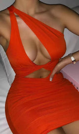CUT OUT ONE SHOULDER MINI DRESS Dresses styleofcb