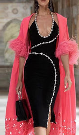 DIAMOND MAXI DRESS IN BLACK Dresses styleofcb