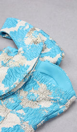 PRINT MIDI DRESS IN BLUE Dresses styleofcb