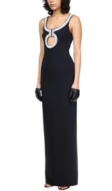 CUT OUT BANDAGE MAXI DRESS IN BLACK Dresses styleofcb