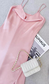 BANDAGE STRAP MIDI DRESS IN PINK Dresses styleofcb