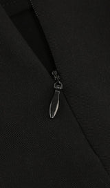 SNAKE BUCKLE WAISTBAND SUIT IN BLACK styleofcb