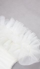 BODYCON BACKLESS MINI DRESS IN WHITE DRESSES styleofcb