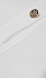 CUTOUT LONG SLEEVE MINI DRESS IN WHITE styleofcb