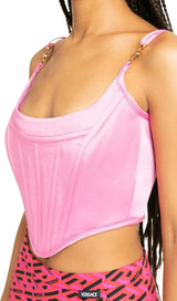 SATIN CORSET STYLE TOP styleofcb