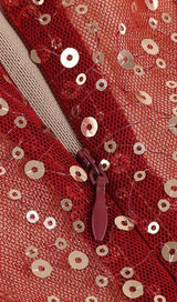 BANDAGE SEQUIN MAXI DRESS IN RED Dresses styleofcb