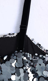 SEQUIN SHINY BANDAGE MINI DRESS Dresses styleofcb