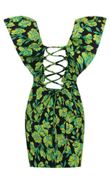 V NECK JACQUARD MINI DRESS Dresses styleofcb