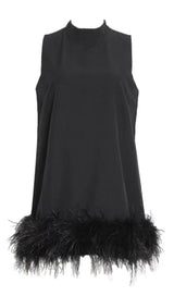 FEATHER MINI DRESS IN WHITE Dresses styleofcb