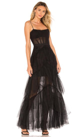 MESH MAXI DRESS IN BLACK Dresses styleofcb