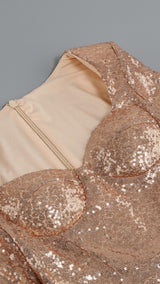 SEQUIN FEATHER MINI DRESS Dresses styleofcb