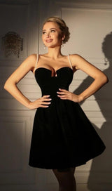 UMBRELLA HEMLINE MIDI DRESS IN BLACK Dresses styleofcb