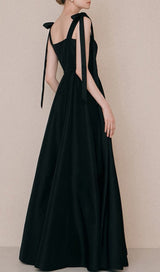 TIE SUSPENDER DRESS IN BLACK styleofcb