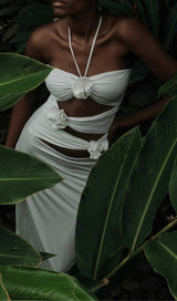 BANDAGE CUT OUT MAXI DRESS IN WHITE Dresses styleofcb